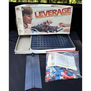 Vintage 1982 MB Leverage Board Game Don't Get Caught Off Balance Milton Bradley